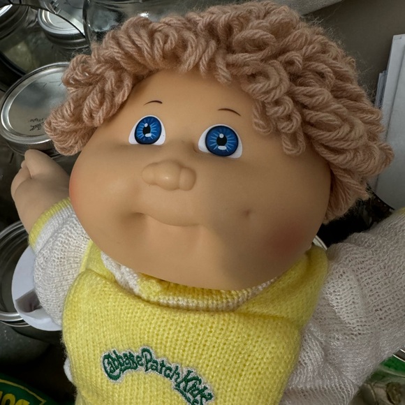 Cabbage Patch Kid Doll in Yellow Hooded Jumpsuit - Picture 3 of 8